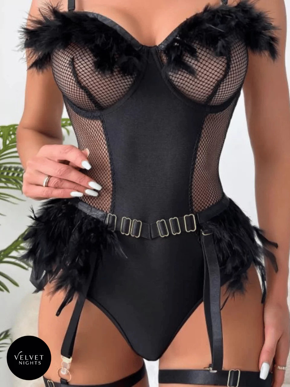 Midnight Muse Feathered Teddy