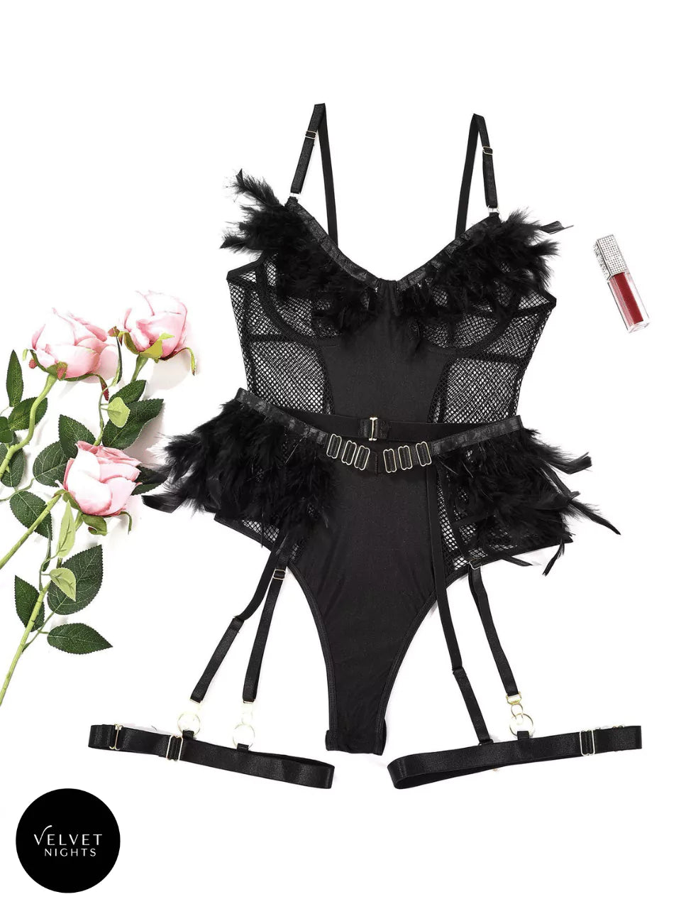 Midnight Muse Feathered Teddy