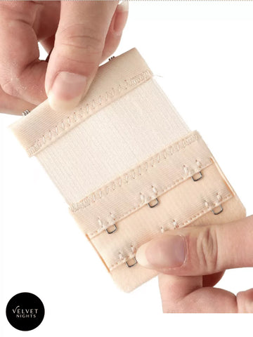 Pack of 4 Elastic Bra Extenders – 3 Hooks x 2 Rows