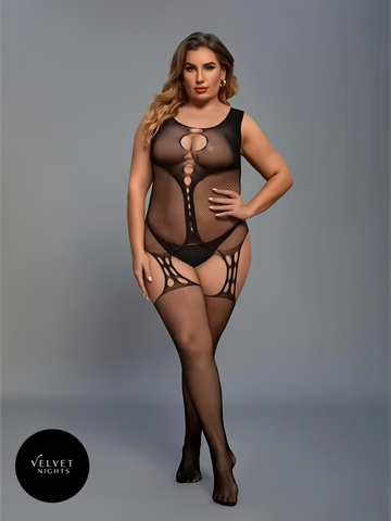 Plus Size Body Stocking – Seductive One-Piece Lingerie