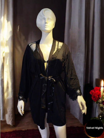 3 Piece Elegant Silk Nightwear