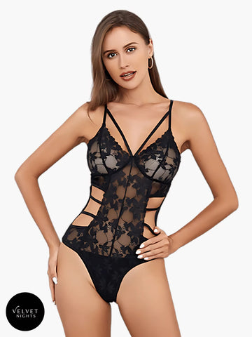 Midnight Seduction with Sensual Net Bodysuit