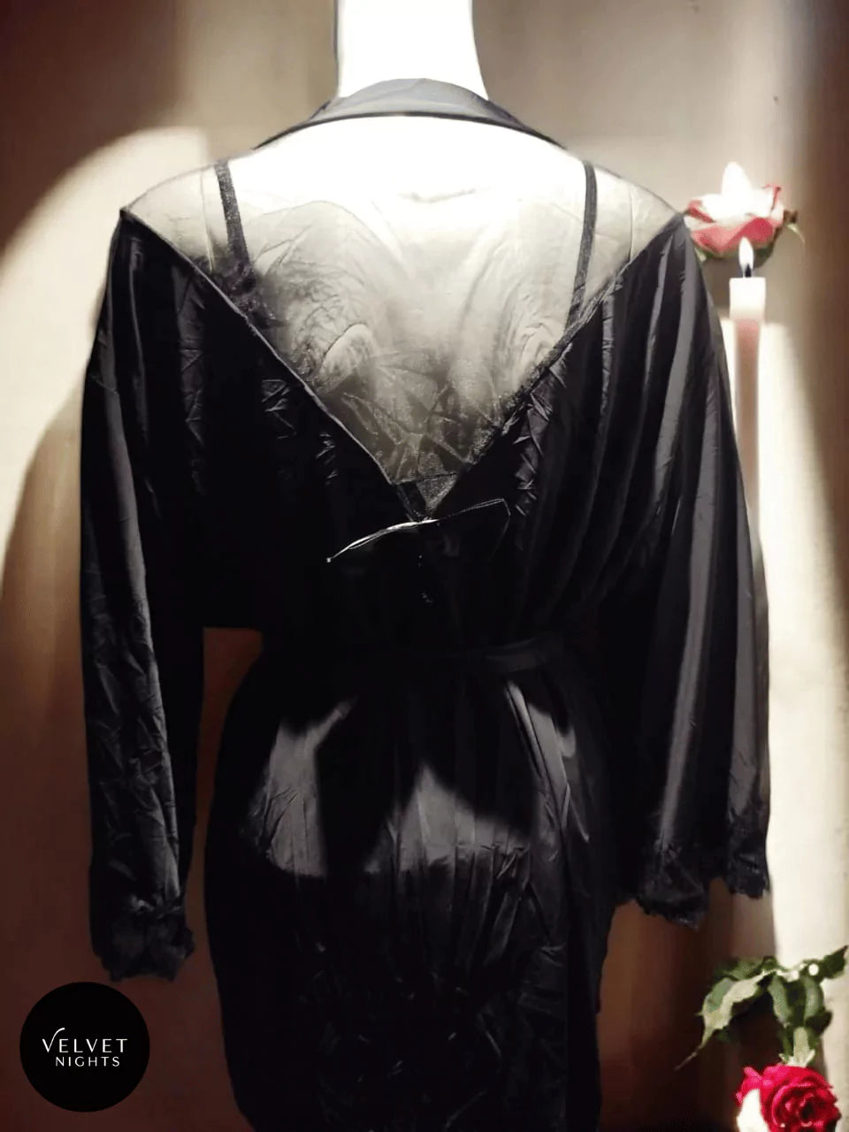 3 Piece Elegant Lace, Robe and Lingerie Set