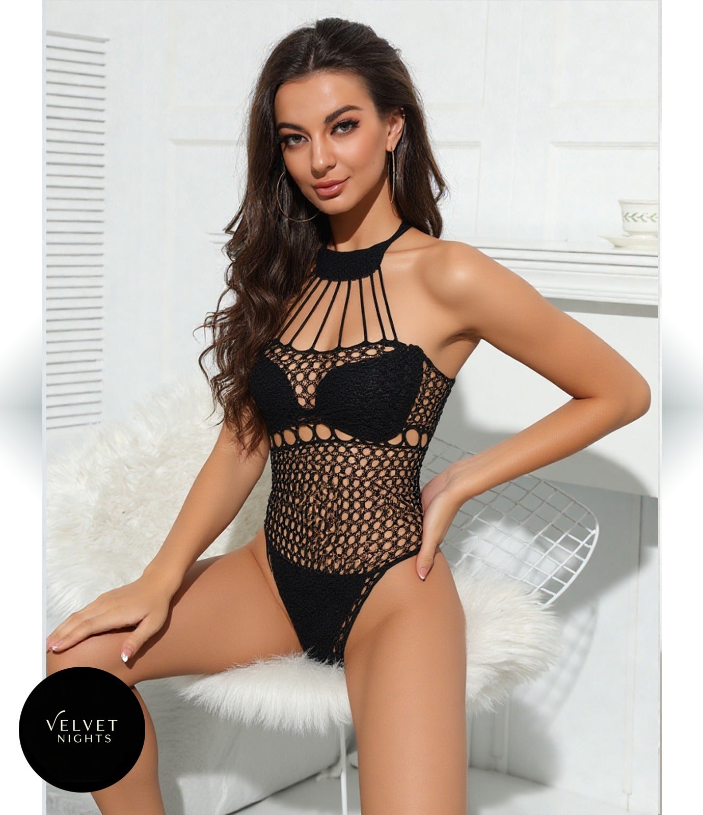 Seductive Half Body Stocking – Mid-Thigh Lingerie