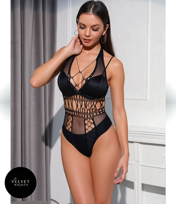 Seductive Half Body Stocking – Mid-Thigh Lingerie