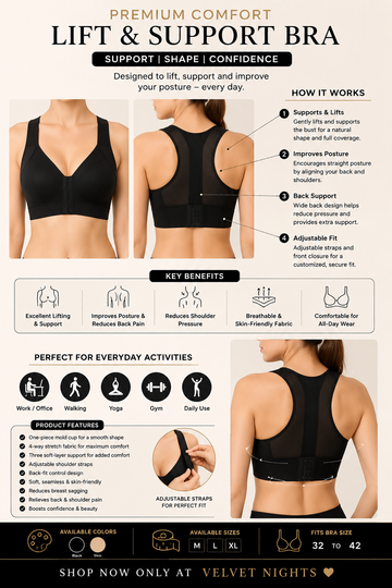 Premium Comfort Lift & Support Bra Belt