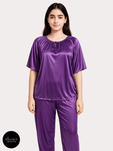Luxury Satin 2-Piece Night Suit