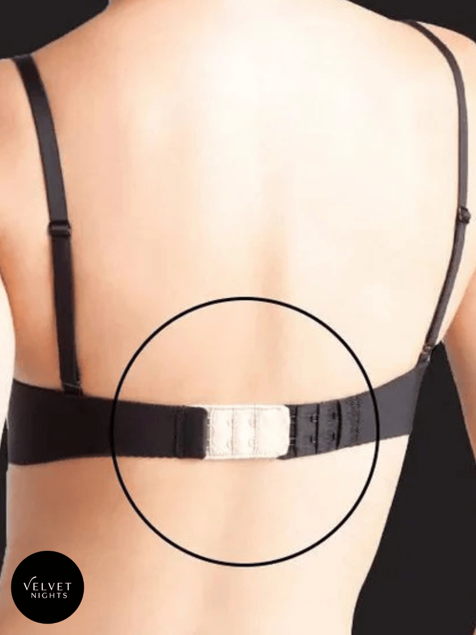 Pack of 5 Elastic Bra Extenders – 2 Hooks x 3 Rows