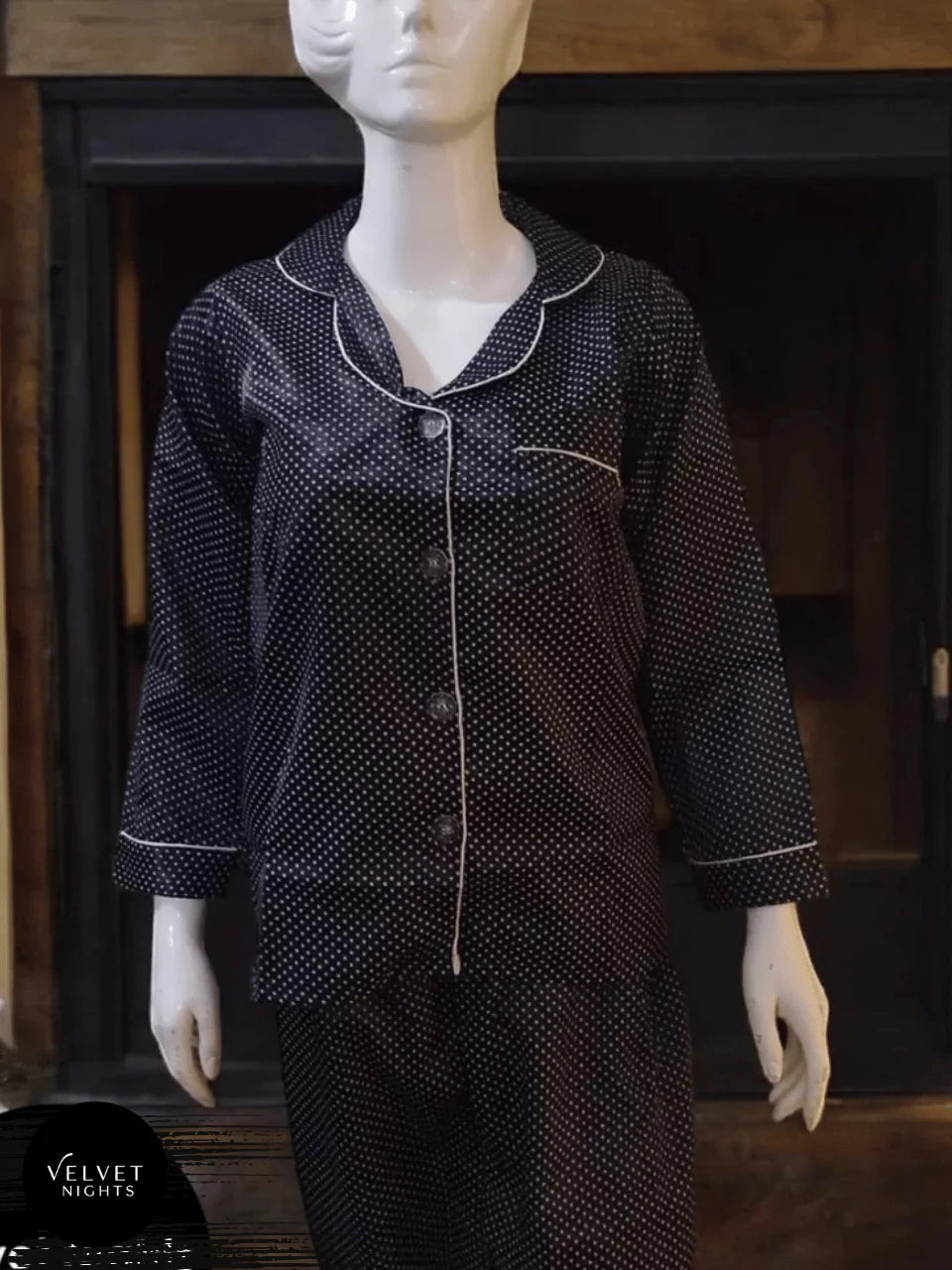 Polka Dots 2 Piece Night suit