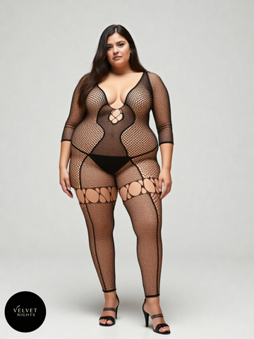 Plus Size Body Stocking – Seductive One-Piece Lingerie