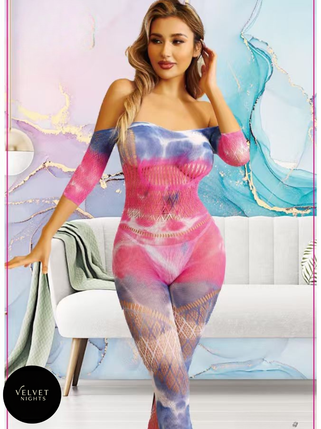 Colored Full Body Stocking – One-Piece Sheer Bodystocking (Copy)