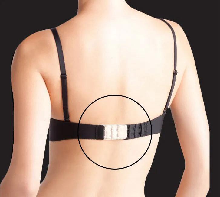 Pack of 5 Elastic Bra Extenders – 2 Hooks x 3 Rows
