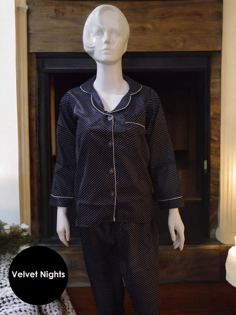 Polka Dots 2 Piece Night suit