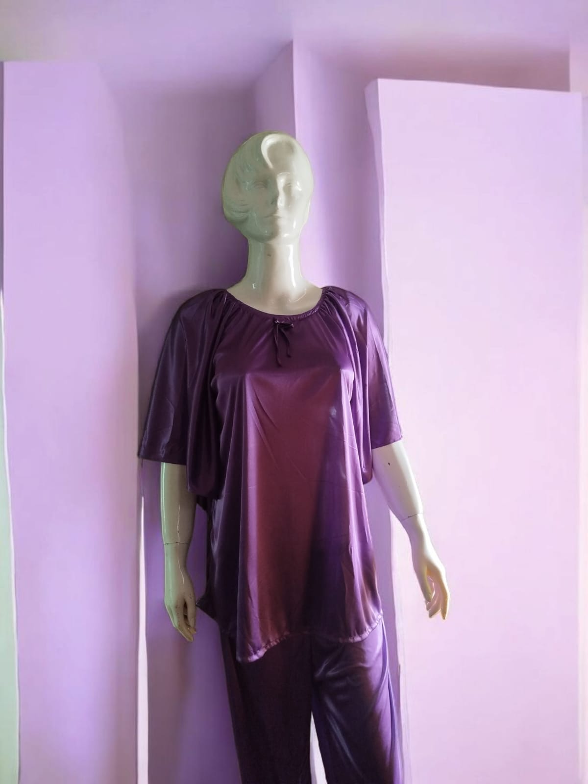 Luxury Satin 2-Piece Night Suit