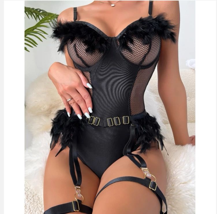 Midnight Muse Feathered Teddy